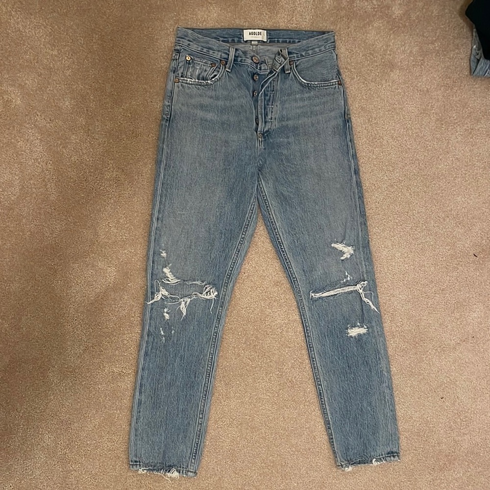 Agolde Jamie Straight Leg . Size 25. Never worn.